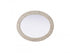 Elegant Lighting Marlowe Oval Cornhusk Mirror 30x36 Inch in Linen White Model: MR4C3036LN