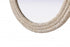 Elegant Lighting Marlowe Oval Cornhusk Mirror 30x42 Inch in Linen White Model: MR4C3042LN