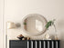 Elegant Lighting Marlowe Oval Cornhusk Mirror 36x42 Inch in Linen White Model: MR4C3642LN
