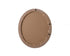Elegant Lighting Marlowe Oval Cornhusk Mirror 36x42 Inch in Linen White Model: MR4C3642LN