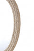 Elegant Lighting Marlowe Oval Cornhusk Mirror 36x42 Inch in Linen White Model: MR4C3642LN