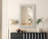 Elegant Lighting Marlowe Rectangle Cornhusk Mirror 24x36 Inch in Linen White Model: MR4A2436LN