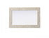 Elegant Lighting Marlowe Rectangle Cornhusk Mirror 24x36 Inch in Linen White Model: MR4A2436LN