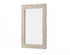 Elegant Lighting Marlowe Rectangle Cornhusk Mirror 24x36 Inch in Linen White Model: MR4A2436LN