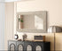 Elegant Lighting Marlowe Rectangle Cornhusk Mirror 24x42 Inch in Linen White Model: MR4A2442LN