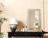 Elegant Lighting Marlowe Rectangle Cornhusk Mirror 24x42 Inch in Linen White Model: MR4A2442LN