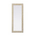 Elegant Lighting Marlowe Rectangle Cornhusk Mirror 24x60 Inch in Linen White Model: MR4A2460LN