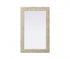 Elegant Lighting Marlowe Rectangle Cornhusk Mirror 27x42 Inch in Linen White Model: MR4A2742LN