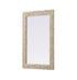 Elegant Lighting Marlowe Rectangle Cornhusk Mirror 27x42 Inch in Linen White Model: MR4A2742LN
