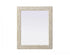 Elegant Lighting Marlowe Rectangle Cornhusk Mirror 30x36 Inch in Linen White Model: MR4A3036LN