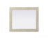 Elegant Lighting Marlowe Rectangle Cornhusk Mirror 30x36 Inch in Linen White Model: MR4A3036LN