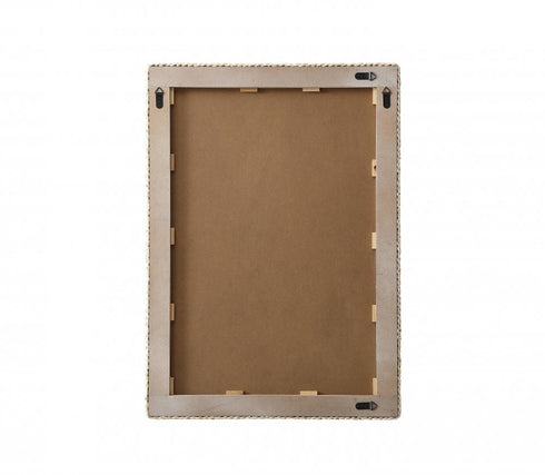 Elegant Lighting Marlowe Rectangle Cornhusk Mirror 30x42 Inch in Linen White Model: MR4A3042LN
