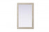 Elegant Lighting Marlowe Rectangle Cornhusk Mirror 35x55 Inch in Linen White Model: MR4A3555LN
