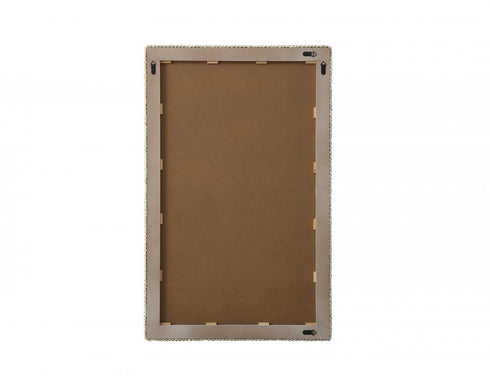 Elegant Lighting Marlowe Rectangle Cornhusk Mirror 35x55 Inch in Linen White Model: MR4A3555LN