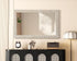 Elegant Lighting Marlowe Rectangle Cornhusk Mirror 35x55 Inch in Linen White Model: MR4A3555LN