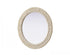 Elegant Lighting Marlowe Round Cornhusk Mirror 30x30 Inch in Linen White Model: MR4B30LN
