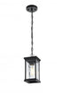 Elegant Lighting Mascher 7 inch Outdoor Pendant in Black Model: OD336H11BK