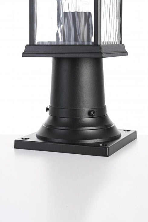 Elegant Lighting Mascher 7 inch Outdoor Pendant in Black Model: OD336P14BK