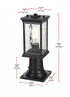 Elegant Lighting Mascher 7 inch Outdoor Pendant in Black Model: OD336P14BK