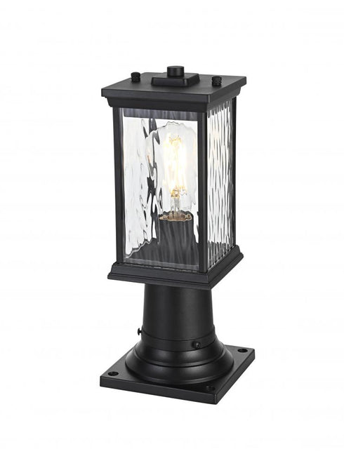 Elegant Lighting Mascher 7 inch Outdoor Pendant in Black Model: OD336P14BK