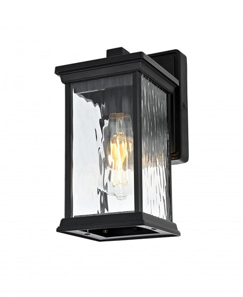 Elegant Lighting Mascher 7 inch Outdoor Pendant in Black Model: OD336W11BK