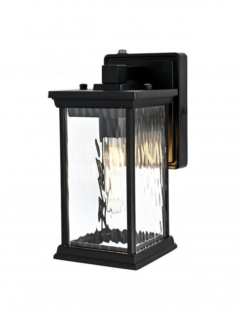 Elegant Lighting Mascher 7 inch Outdoor Pendant in Black Model: OD336W11BK