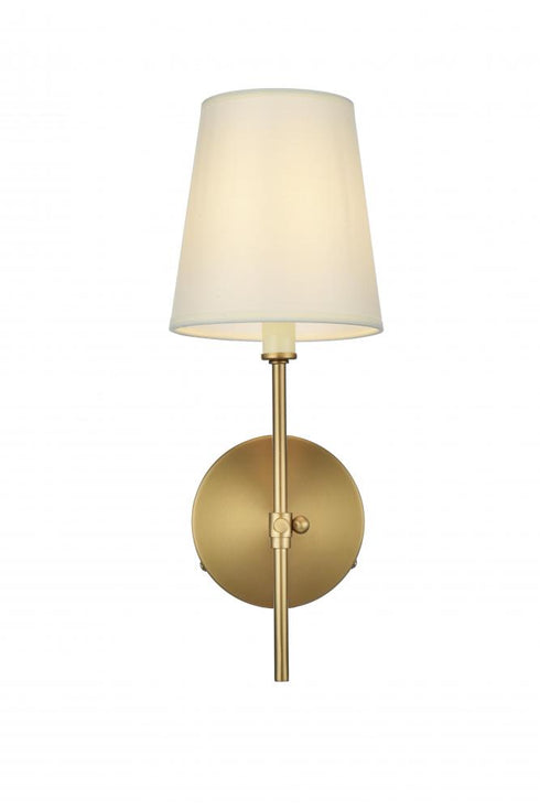 Elegant Lighting Mel 5.5 inch Wall Sconce in Chrome in Chrome and White Finish Model: LD6004W6C