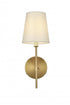 Elegant Lighting Mel 5.5 inch Wall Sconce in Chrome in Chrome and White Finish Model: LD6004W6C