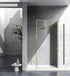 Elegant Lighting Melbourne Fixed Framed Shower Door 35x76 in Brushed Gold Model: SD188-3576BGD
