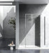 Elegant Lighting Melbourne Fixed Framed Shower Door 35x76 in Brushed Gold Model: SD188-3576BGD