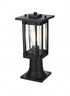 Elegant Lighting Melvale 7 inch Outdoor Pendant in Black Model: OD322P16BK