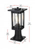 Elegant Lighting Melvale 7 inch Outdoor Pendant in Black Model: OD322P16BK