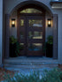 Elegant Lighting Melvale 7 inch Outdoor Pendant in Black Model: OD322W13BK