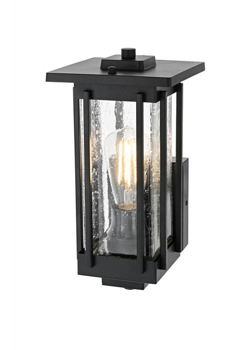 Elegant Lighting Melvale 7 inch Outdoor Pendant in Black Model: OD322W13BK