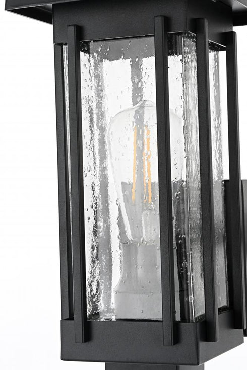 Elegant Lighting Melvale 7 inch Outdoor Pendant in Black Model: OD322W13BK
