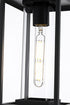 Elegant Lighting Memphis 7 inch Outdoor Pendant in Black Model: OD310H13BK
