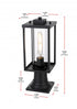 Elegant Lighting Memphis 7 inch Outdoor Pendant in Black Model: OD310P17BK