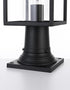 Elegant Lighting Memphis 7 inch Outdoor Pendant in Black Model: OD310P17BK