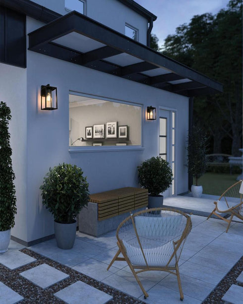 Elegant Lighting Memphis 7 inch Outdoor Pendant in Black Model: OD310W14BK