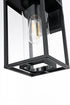 Elegant Lighting Memphis 7 inch Outdoor Pendant in Black Model: OD310W14BK