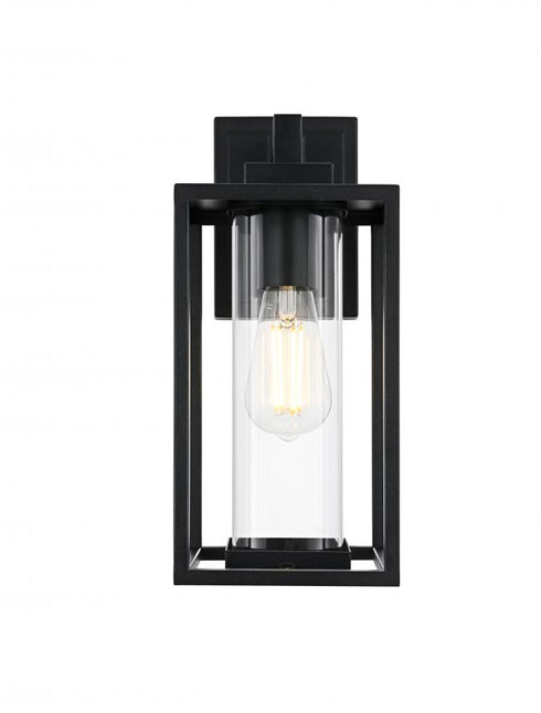 Elegant Lighting Memphis 7 inch Outdoor Pendant in Black Model: OD310W14BK