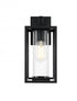 Elegant Lighting Memphis 7 inch Outdoor Pendant in Black Model: OD310W14BK