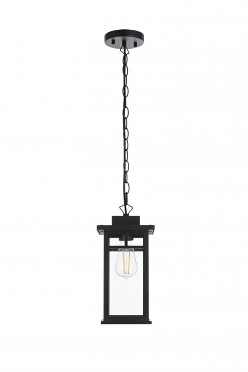 Elegant Lighting Mercer 7 inch Outdoor Pendant in Black Model: OD313H14BK