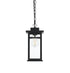 Elegant Lighting Mercer 7 inch Outdoor Pendant in Black Model: OD313H14BK