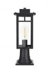Elegant Lighting Mercer 7 inch Outdoor Pendant in Black Model: OD313P18BK