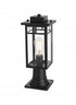 Elegant Lighting Mercer 7 inch Outdoor Pendant in Black Model: OD313P18BK