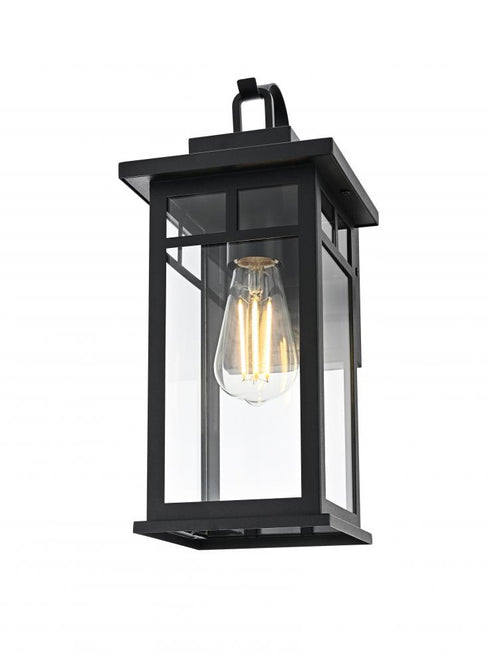 Elegant Lighting Mercer 7 inch Outdoor Pendant in Black Model: OD313W16BK
