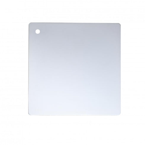 Elegant Lighting Metal Finsh Sample Metal Finish Sample in Chrome 6x6 Model: MTL-200-C-6