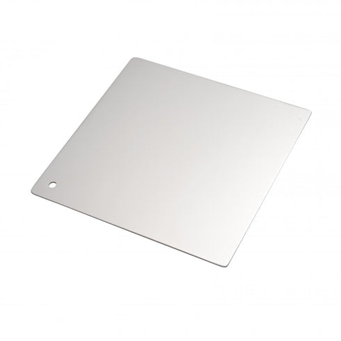 Elegant Lighting Metal Finsh Sample Metal Finish Sample in Polished Nickel 6x6 Model: MTL-201-PN-6