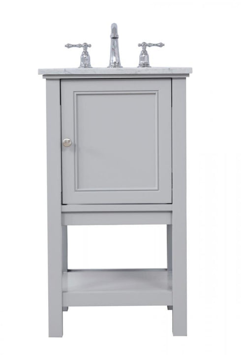 Elegant Lighting Metropolis 19 in. Single bathroom vanity set in Black Model: VF27019BK